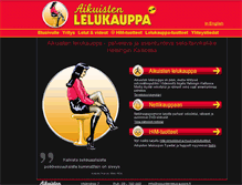 Tablet Screenshot of aikuistenlelukauppa.fi